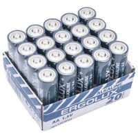 Батарейка Ergolux пальчик LR06 Alkaline BP20 (ПРОМО, LR06 BP20, 1.5В) цена за 20шт